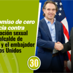 Compromiso de cero tolerancia contra la explotación sexual entre el alcalde de Medellín y el embajador de Estados Unidos