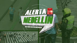 Alerta Medellín, Tres capturados por hurto de celular momentos antes en el sector de La Candelaria