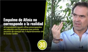 Información entregada por Afinia, en el empalme, no corresponde a la realidad Fico