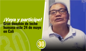 Gran donatón de leche humana este 24 de mayo en Cali