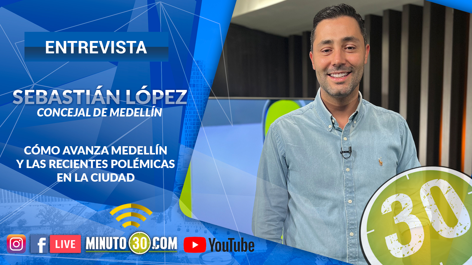 Entrevista con Sebastián López, concejal de Medellín