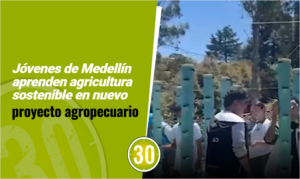 Jóvenes de Medellín aprenden agricultura sostenible en nuevo proyecto agropecuario