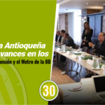 Bancada Antioqueña recibe avances en los planes de expansión y el Metro de la 80