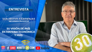 El precandidato Mauricio Cárdenas, exministro de Hacienda, en exclusiva con Minuto30