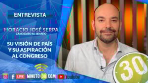 El candidato al Senado Horacio José Serpa, en exclusiva con Minuto30