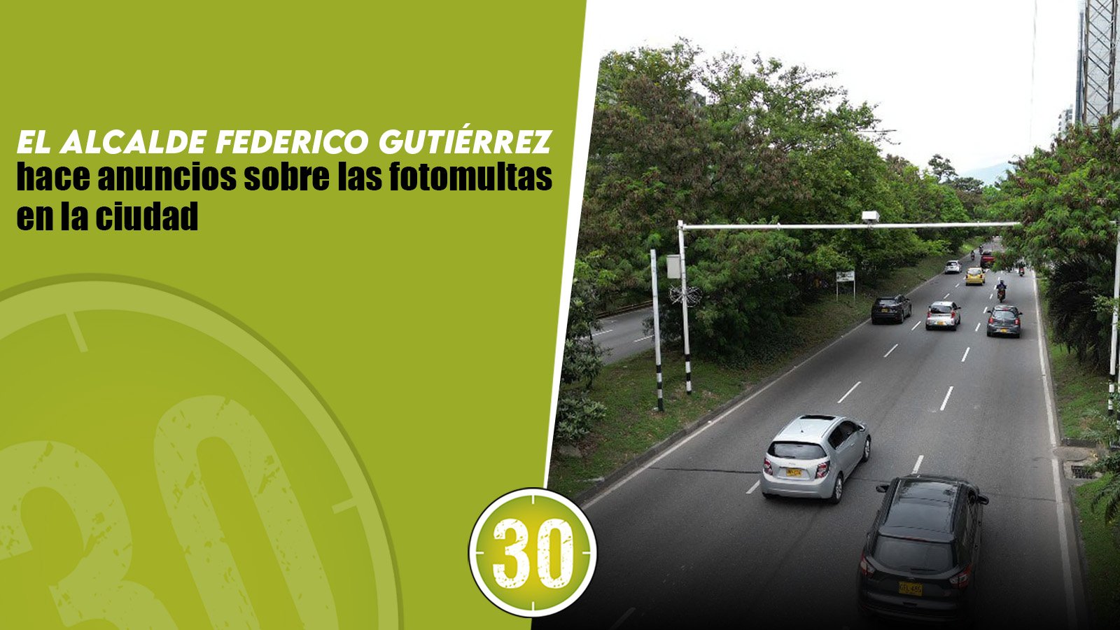 alcalde Federico Gutiérrez hace anuncios sobre las fotomultas